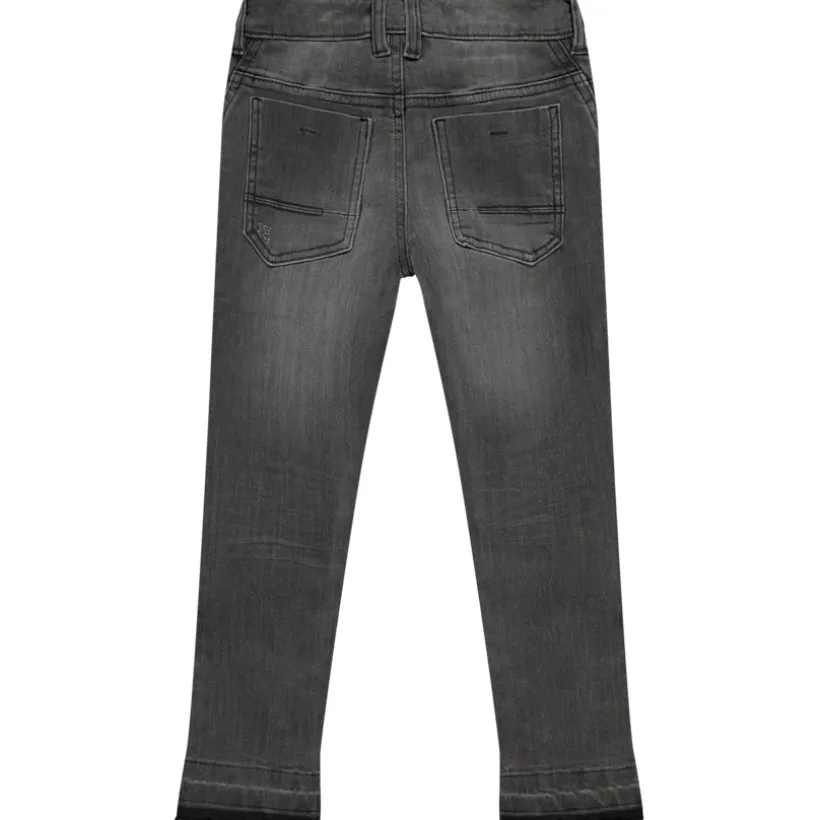 Slim fit jeans met een verwaslook jongens
