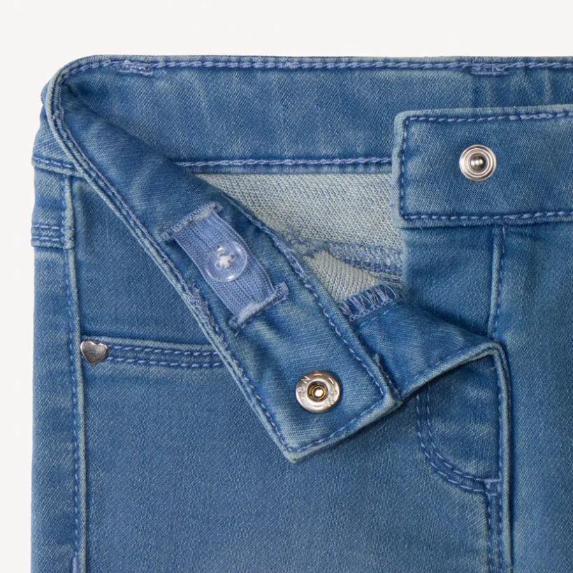 Slim fit jeans met katvormige zakken voor babymeisje