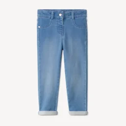 Slim fit jeans met katvormige zakken voor babymeisje