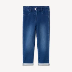 Slim fit jeans met katvormige zakken voor babymeisje