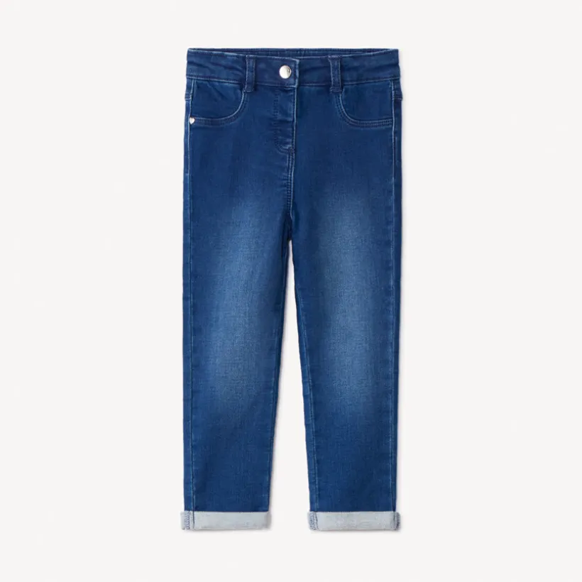 Slim fit jeans met katvormige zakken voor babymeisje