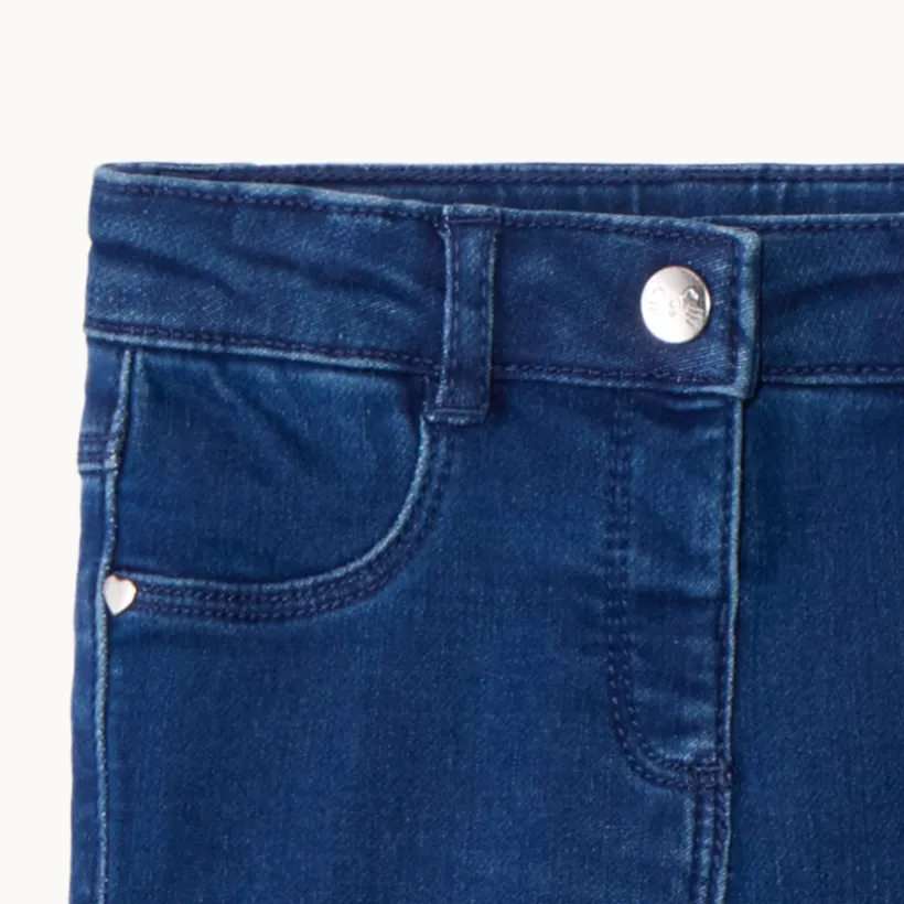 Slim fit jeans met katvormige zakken voor babymeisje