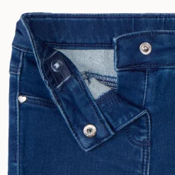 Slim fit jeans met katvormige zakken voor babymeisje