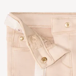 Slim fit jeans voor babymeisjes met stoffen riem