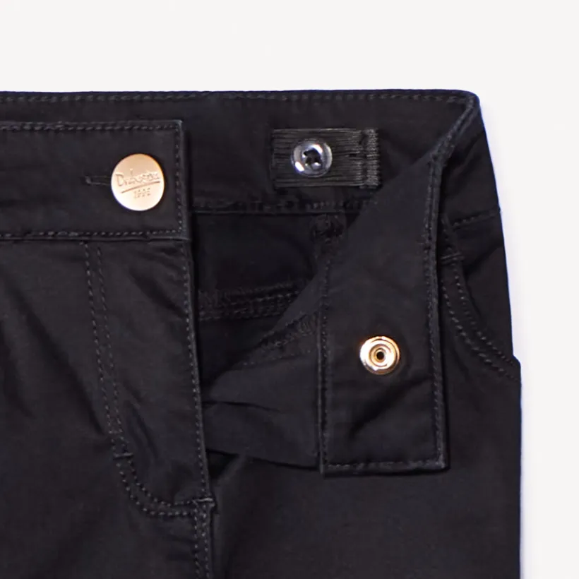 Slim fit joggingbroek in effen twill meisjes