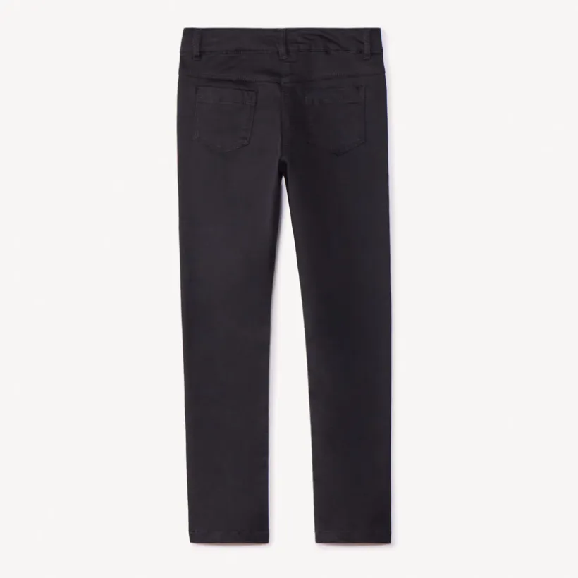 Slim fit joggingbroek in effen twill meisjes