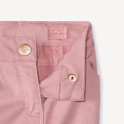 Slim fit joggingbroek in effen twill meisjes