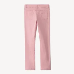 Slim fit joggingbroek in effen twill meisjes