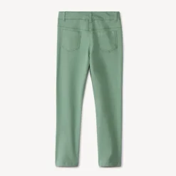 Slim fit joggingbroek in effen twill meisjes