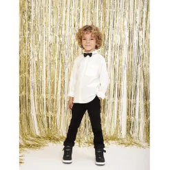 Slim fit jogging twill met crinkle-effect jongens