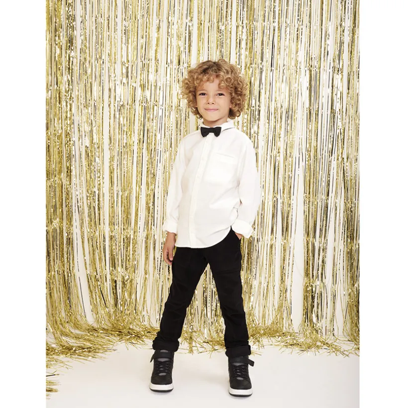 Slim fit jogging twill met crinkle-effect jongens