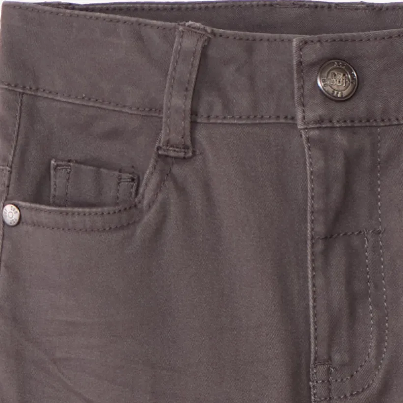 Slim fit jogging twill met crinkle-effect jongens