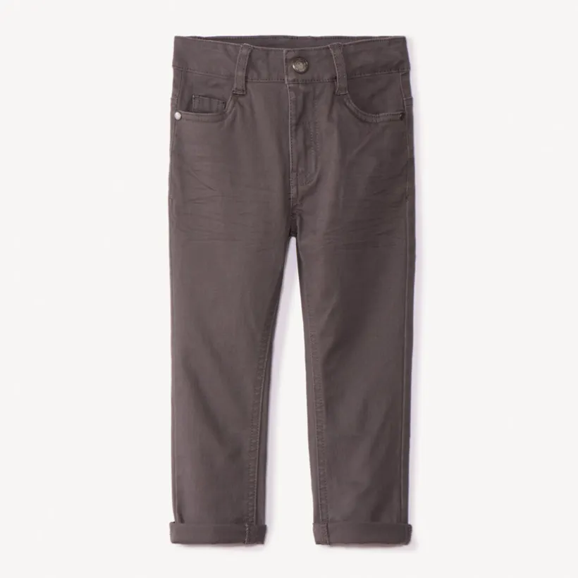 Slim fit jogging twill met crinkle-effect jongens