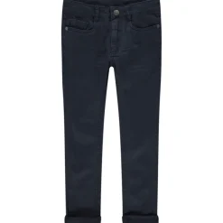 Slim fit jogging twill met crinkle-effect jongens