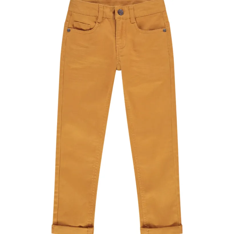 Slim fit jogging twill met crinkle-effect jongens