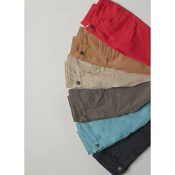 Slim fit jogging twill met crinkle-effect jongens