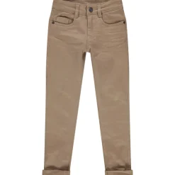 Slim fit jogging twill met crinkle-effect jongens