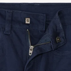 Slim fit unicolore crinkle broek jongens