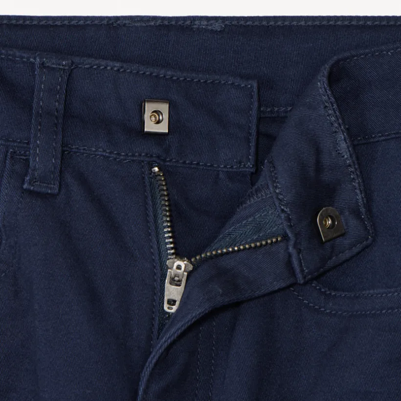 Slim fit unicolore crinkle broek jongens