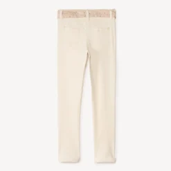 Slim jeans met een gevlochten riem meisjes