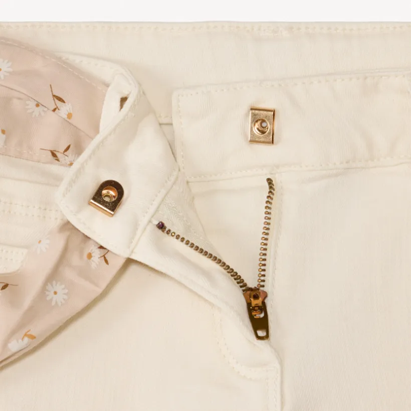 Slim jeans met een gevlochten riem meisjes