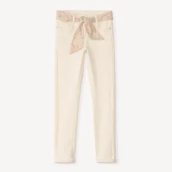 Slim jeans met een gevlochten riem meisjes