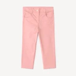 Slimme babymeisjesbroek van uni twill