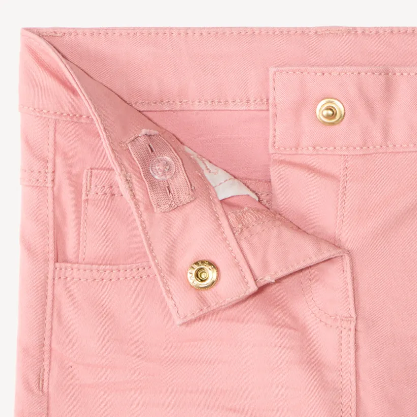 Slimme babymeisjesbroek van uni twill