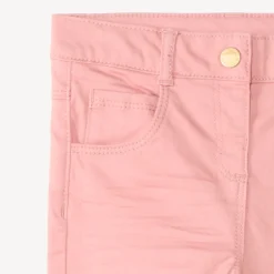 Slimme babymeisjesbroek van uni twill