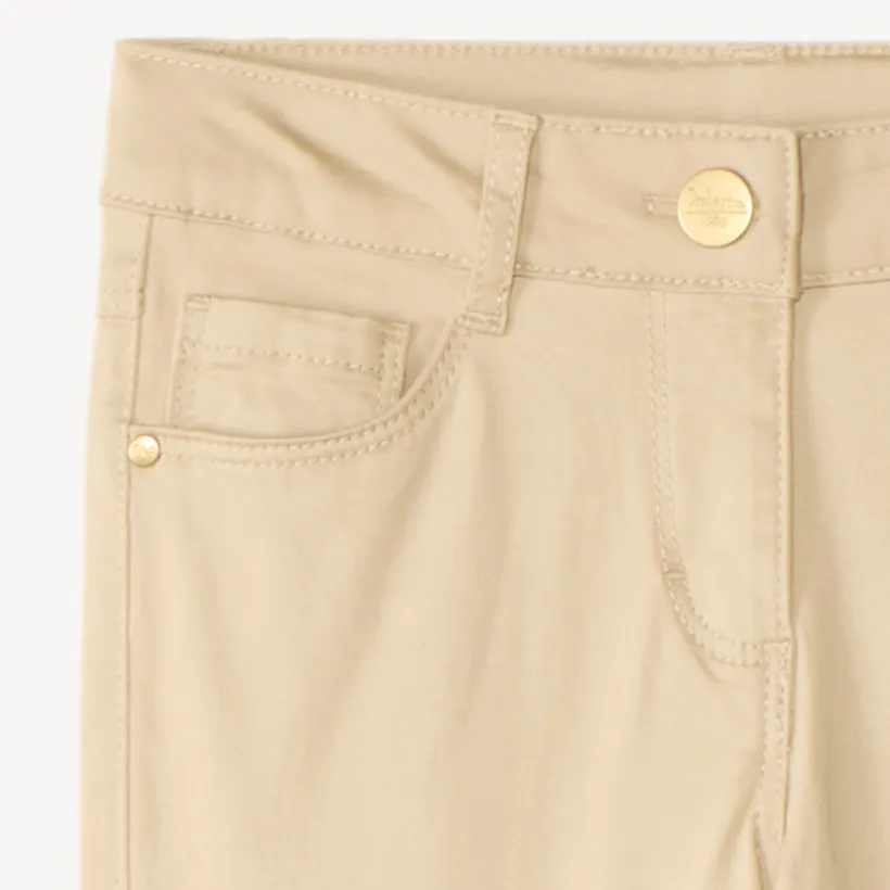 Slimme effen broek meisjes