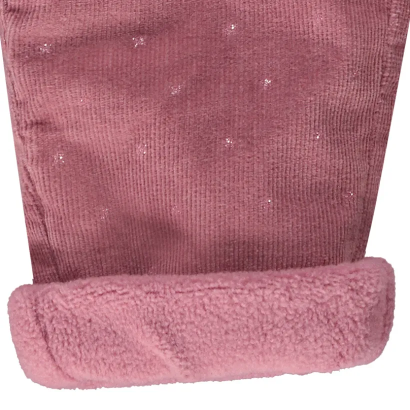 Slimme fluwelen broek met sterrenprint voor babymeisjes