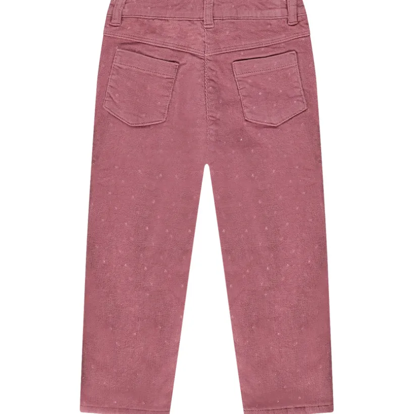 Slimme fluwelen broek met sterrenprint voor babymeisjes