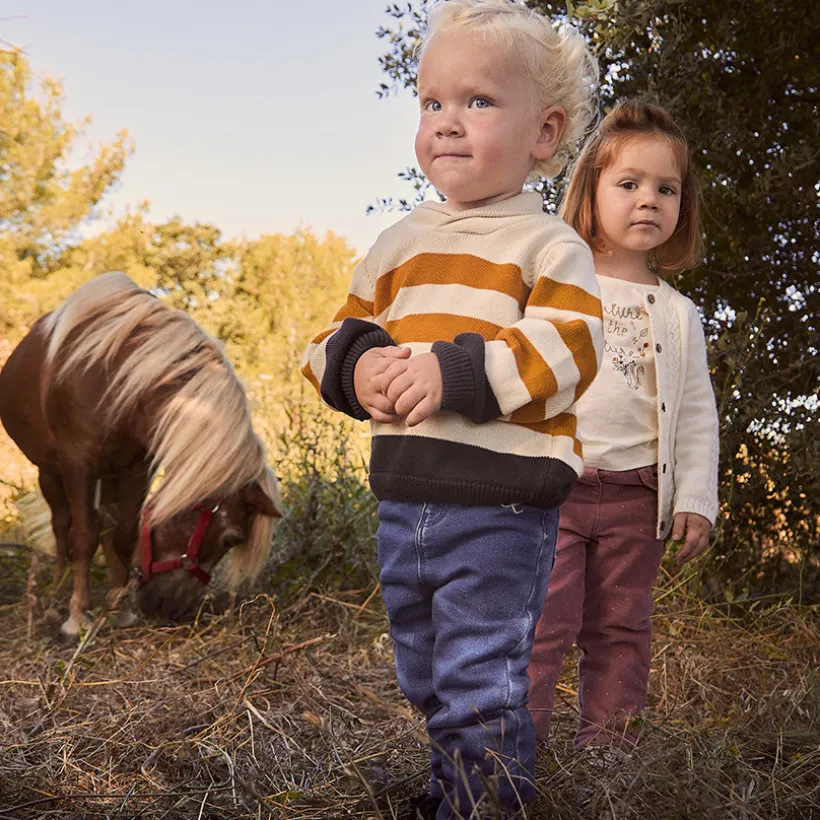Slimme fluwelen broek met sterrenprint voor babymeisjes