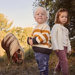 Slimme fluwelen broek met sterrenprint voor babymeisjes