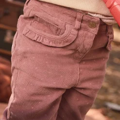 Slimme fluwelen broek met sterrenprint voor babymeisjes