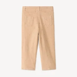 Slim velours broek voor meisjes met fantasiedruk