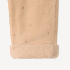 Slim velours broek voor meisjes met fantasiedruk