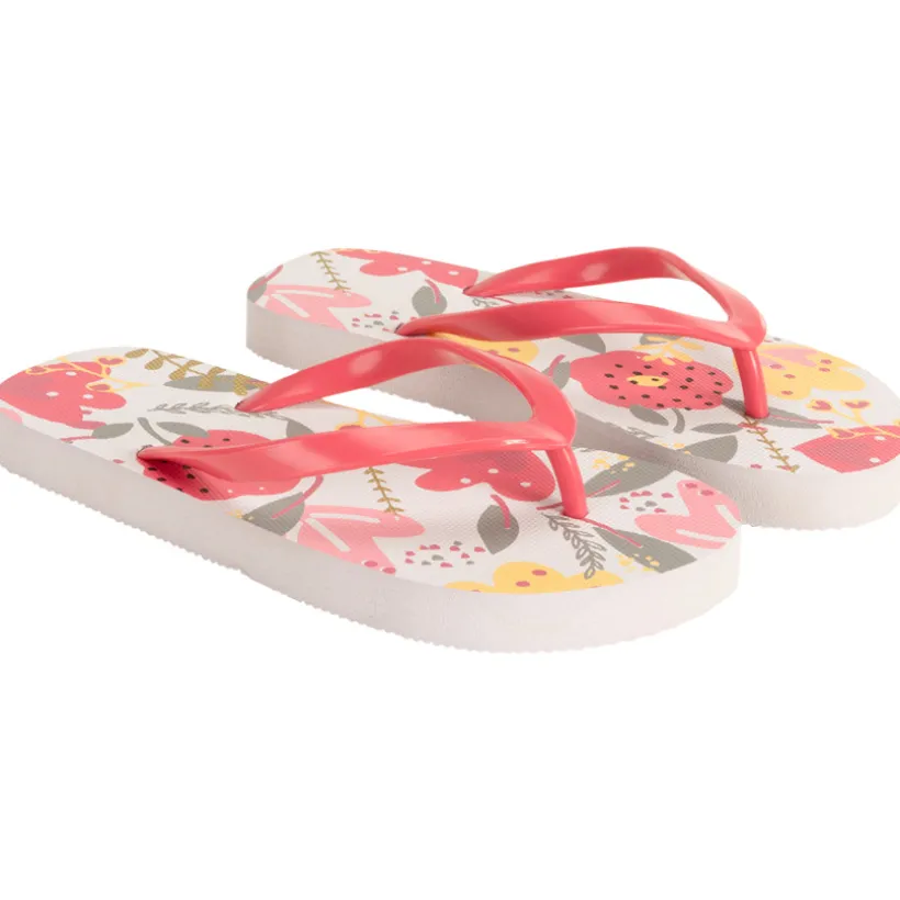 Slippers met bloemenprint meisjes
