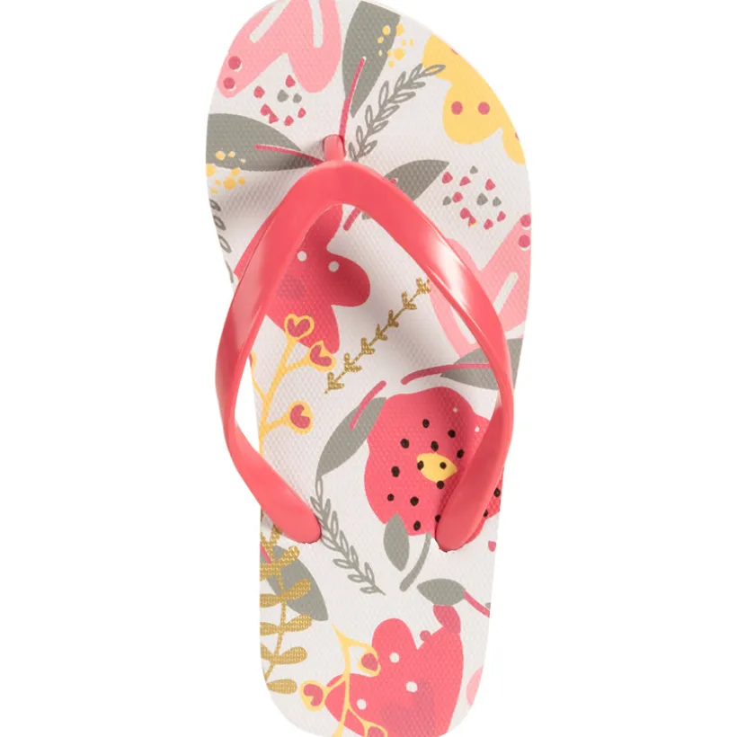 Slippers met bloemenprint meisjes