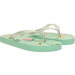 Slippers met glinsterende band en fruitprint meisjes met bandje volgens de leeftijd