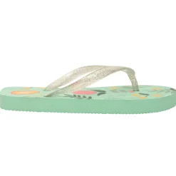 Slippers met glinsterende band en fruitprint meisjes met bandje volgens de leeftijd