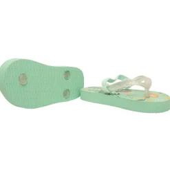 Slippers met glinsterende band en fruitprint meisjes met bandje volgens de leeftijd