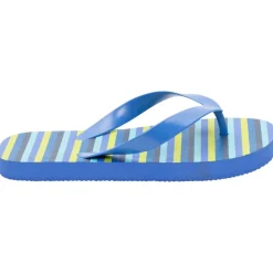 Slippers met meerkleurige strepen jongens met bandje volgens leeftijd