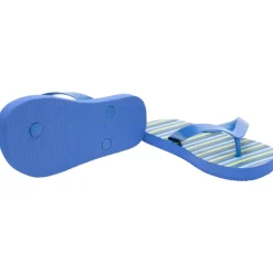 Slippers met meerkleurige strepen jongens met bandje volgens leeftijd