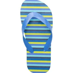 Slippers met meerkleurige strepen jongens met bandje volgens leeftijd