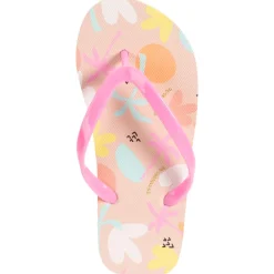 Slippers met palmenprint meisjes met bandje volgens de leeftijd