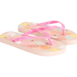 Slippers met palmenprint meisjes met bandje volgens de leeftijd