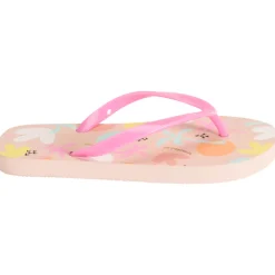 Slippers met palmenprint meisjes met bandje volgens de leeftijd