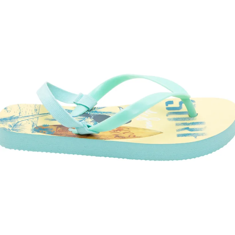 Slippers met toucan- en surfprint jongens