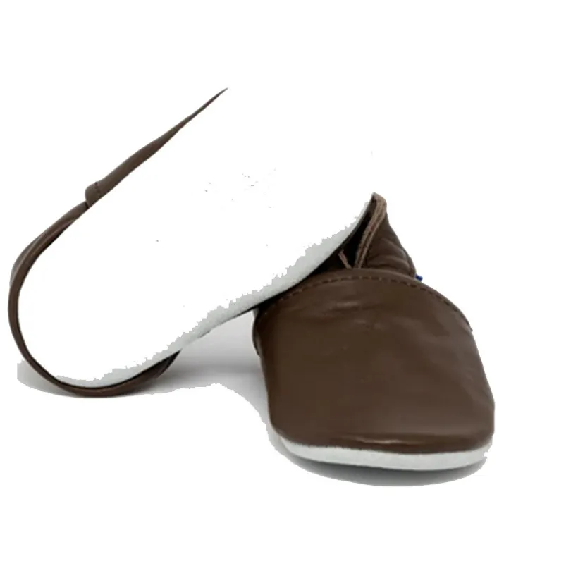 Slofjes Babysoft 6-12M leder Brown